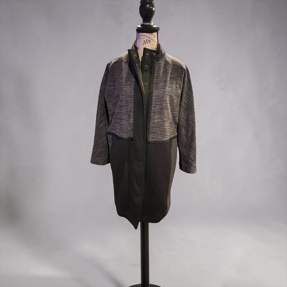 Lululemon Cocoon Car Coat Gray Black Space Dye Size XS Excellent Condition